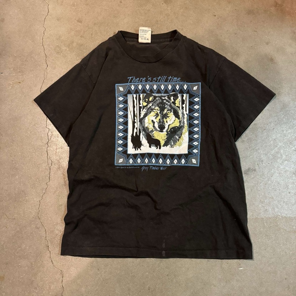 Black Short Sleeve Tee with Graphic Design